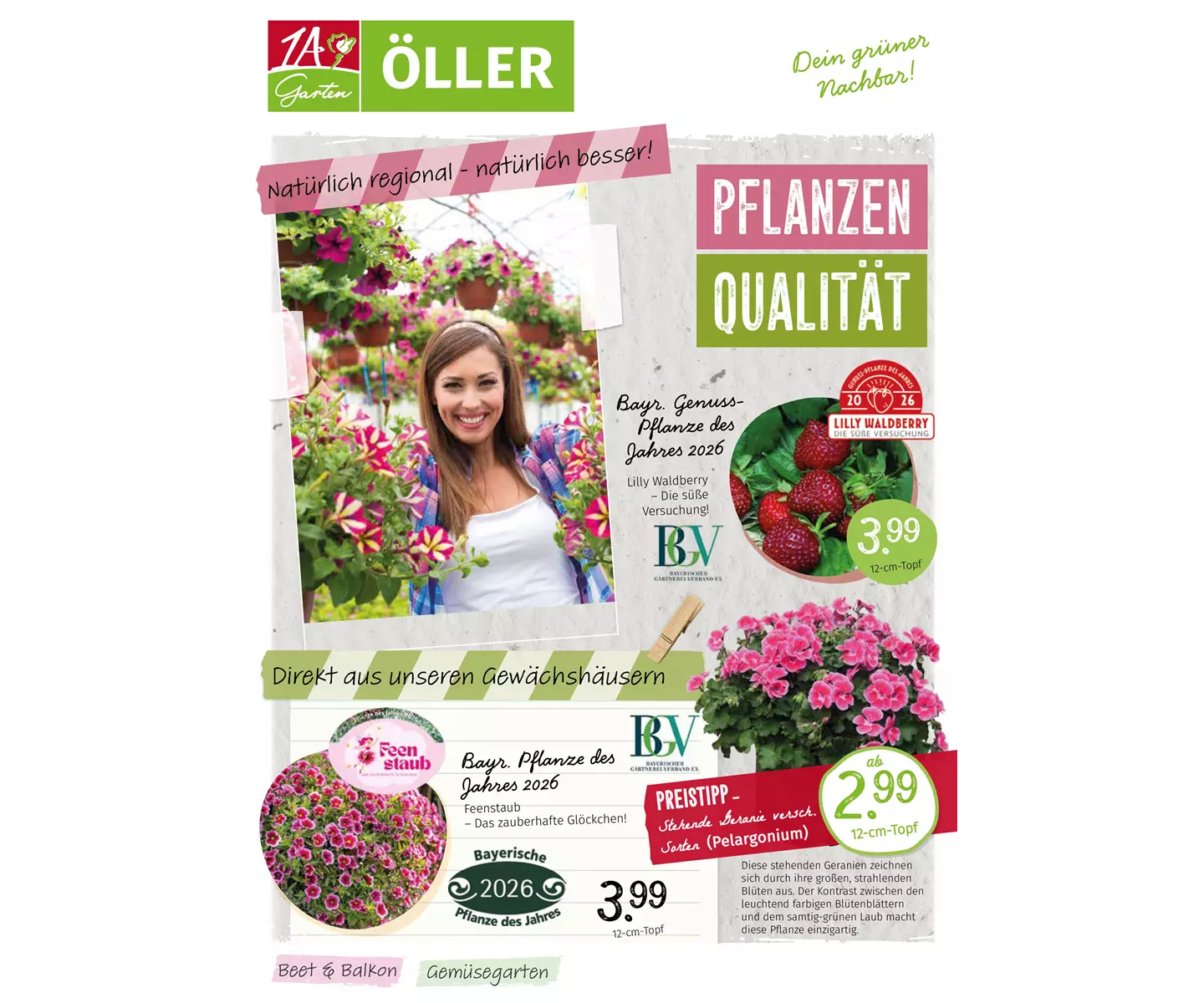 Unsere Beet- und Balkonblumenbeilage 2026